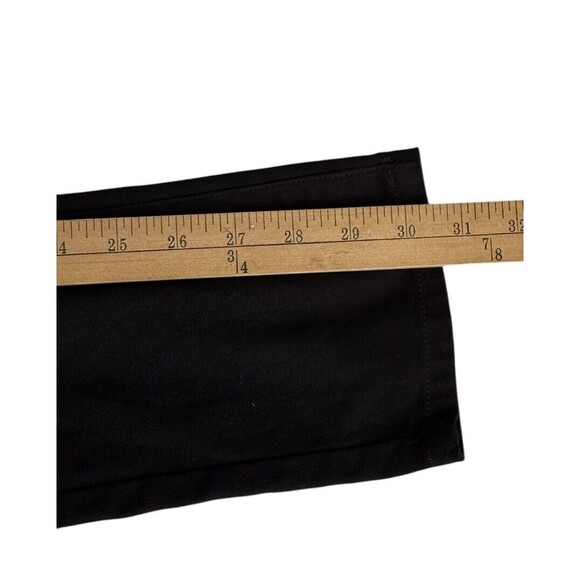 NYDJ Pull on Leggings Suede Look Women's 4 Long Black Elastic Waist Stretch - Picture 11 of 14